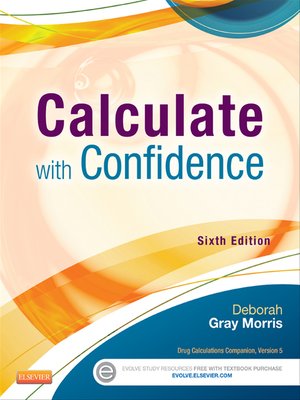 cover image of Calculate with Confidence--E-Book
